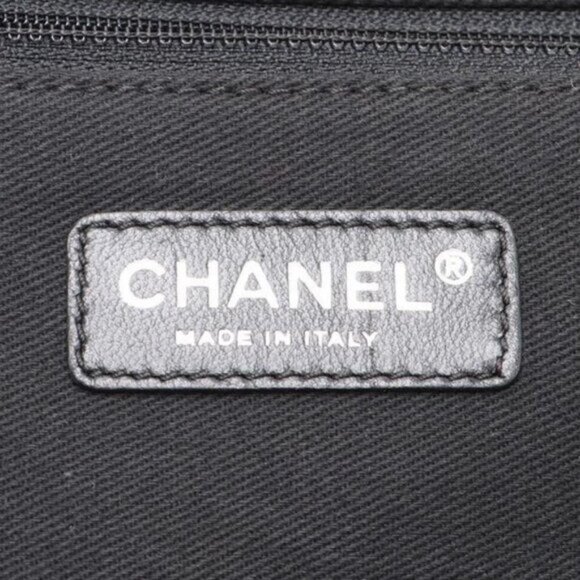 Authentic CHANEL CC Quilted Nylon Luggage Carry-on Trolley Wheels Travel Bag - Picture 10 of 12